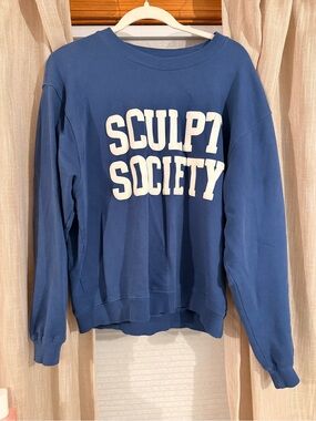 Women's Blue Crewneck Sweatshirt